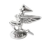 Goddess Hood Ornaments for Cars Angel Logo Car Front Bonnet Stand Cars Metal Stickers Universal 3D Emblem Badge Auto Sticker Symbol Ornament for Trucks Vehicle (Kneeling Goddess Chrome)