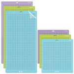 ReArt Cutting Mat Variety 6 Packs for Cricut Maker 3/Maker/Explore 3/Air 2/Air/One Adhesive Sticky Replacement - Strong, Standard, Light, 12in x 12in x 3 Packs, 12in x 24in x 3 Packs.