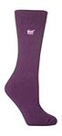 Ladies Original Thermal Heat Holder Socks, Purple, 4-8 uk, 37-42 eur