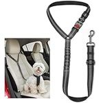 Dog Seat Belt For Cars - Adjustable Dog Car Harness, Headrest Dog Car Seat Belt Restraint Leads, Elastic Pet Seat Belt with Bungee Buffer, Durable Strong Leads Harness for Dogs Cats and Pets