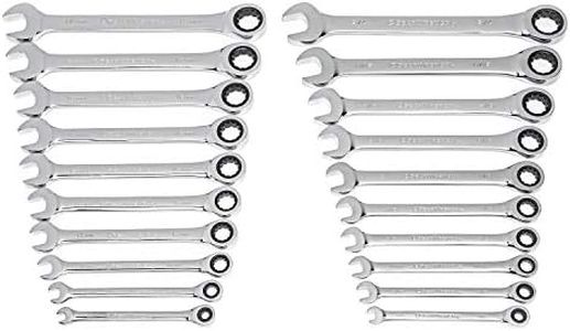 GEARWRENCH 20 Piece Ratcheting Combination Wrench | SAE & Metric | 35720A-02