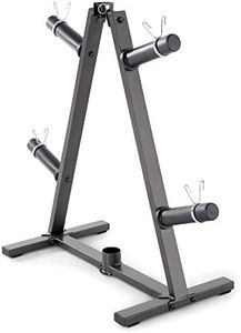 Marcy Home Gym A-Frame Organizer for 2-Inch Olympic Weight Plates and Bar, 300 lbs Capacity PT-5740