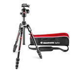 Manfrotto Befree Advanced Twist Camera Tripod Kit, Travel Tripod Kit with Fluid Head and Twist Closure, Portable and Compact, Carbon Camera Tripod for DSLR, Reflex, Mirrorless, Camera Accessories