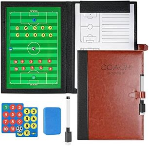 RoseFlower Carpeta Táctica de Futbol, Carpeta Pizarra Táctica de Entrenamiento Entrenador Magnéticas de Fútbol con Imanes, Lapiceros y Borrador (Tamaño: 48 x 32 cm)