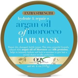 Ogx Extra Strength Hydrate & Repair + Shine Argan Oil of Morocco Hair Mask For Damaged Hair 168g