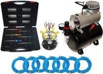 Master Airbrush S69 Studio Set with the TC-20T Air Compressor with tank