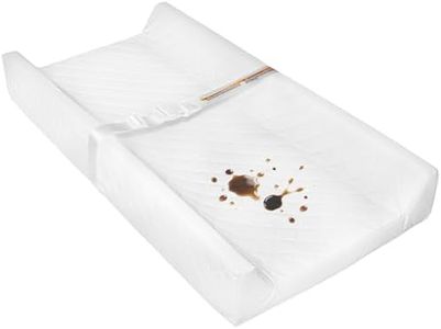 JVEOO Waterproof Baby Changing Pad, Non-Slip Wipeable Diaper Changing Mat with Safety Strap 32x16 Inch Infant Diaper Change Pad Suitable for Dresser & Table