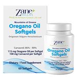 Zane Hellas Oregano Oil Softgels. Extra Strength. Every Softgel Contains 20% Greek Essential Oil of Oregano. 100 mg Carvacrol per Softgel.60 Softgels.