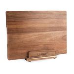 TJ POP Acacia Wood Cutting Board for Kitchen, Premium Wooden Chopping Board with Stand Organizer and Built-in Handle, 15.8 x 11.9 x 1 Inches Butcher Block Large Cheese Serving Board