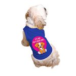 Ruse I m a Good Girl Printed Dog Round Neck Sleeveless Vest Tank T-Shirt/Tees Apparel/Clothes/Tees Gift for Dogs (Royal Blue/XXL (Saint Bernard, Great Dane etc.)