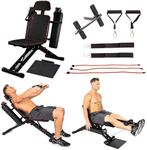 TOTAL FLEX L with Performance Pack Folding Weight Bench & Exercise Bench Press Rack - Fitness Benches, Gym Bench for Home, Workout Bench - Multi Gym Strength Training Equipment, Portable Gym Equipment