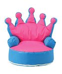 MamaBabaBebe® Crown Princess Children Beanbag Kid Bean Bags Sofa Chair With Filling-UK Seller …