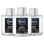 NIVEA Men DEEP Comfort Post Shave Lotion - Soothe Shave irritation - 3.3 oz. Bottle (Pack of 3)