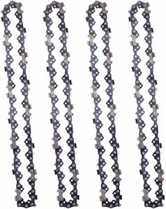 VanRank 8 Inch Pole Saw Chain 3/8" LP Pitch, 043" Gauge, 34 Drive Links for Dewalt DCPS620B DCPS620M1 DCCS623B DCCS623L1 Chain Saw (4 chains)