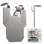 20Pcs Claw Drywall Picture Hanger Hooks, Picture Hanging Kit Hold up to 40lb, No Damage Heavy Duty Hook for Hanging Picture, Painting, Mirror, Photo Frame, Easy Tool-Free Nail-Free-Claw for Decor Room