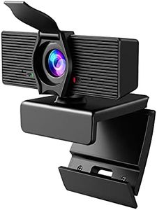 LITEPRO Webcam with Microphone & Privacy Cover, 1080P HD Web Computer Camera, USB Plug and Play Laptop PC Desktop Camera, Works with Zoom, Skype, Teams, Video Conferencing/Recording/Streaming