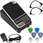 Digitech DOD Mini Volume Pedal - Bundle with 2 Patch Cables, 6 Dunlop Picks, and Power Supply