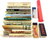 Rigasz Elements Raw Tips 10 Pack Mix King Size Rolling Papers and Cone Holder