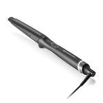 ghd Chronos Curve Conical Wand, 1.1 Inch Barrel, Professional Curling Iron, Frizz-Free Beach Curls - Black