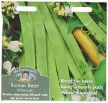 Mr Fothergill's 20092 Vegetable Seeds, Runner Bean White Lady