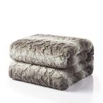 Tache 63 X 87 Inch Snow Giraffe Faux Fur Throw Blanket by Tache Home Fashion