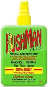 Bushman Plus 20% Deet with Sunscreen DryGel Pump Spray 100 ml, 100 milliliters