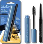 Almay Multi-Benefit Mascara and Eyeliner Duo Value Pack, Black Brown