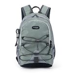 10L Small Hiking Backpack for Kids Ages 3-6 Girls Boys Under 4 feet, Mini Waterproof Outdoor Sport Travel Camping Daypack (Grayish Green)