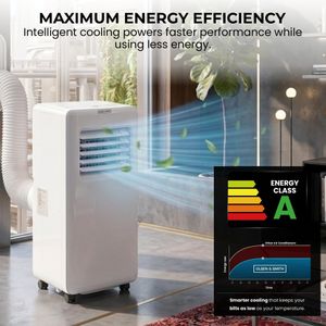 Olsen & Smith 3-in-1 Portable Air Conditioner – 9000 BTU, Fan, Dehumidifier, Remote