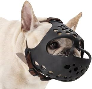 Pezluxe Short Snout Dog Muzzle, Soft Silicone Muzzle for French Bulldog