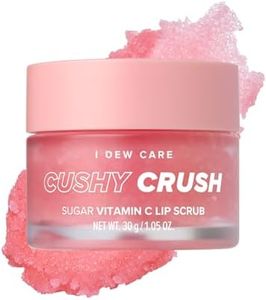 I DEW CARE Lip Scrub - Cushy Crush Sugar Vitamin C Lip Scrub, Gentle Exfoliant, Sugar Scrub for Dry and Chapped Lips, Vegan, Cruelty-Free, 1.05 oz.