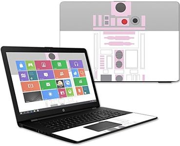 MightySkins Skin Compatible with HP 17t Laptop 17.3" (2017) - Pink Cyber Bot | Protective, Durable, and Unique Vinyl Decal wrap Cover | Easy to Apply, Remove, and Change Styles | Made in The USA