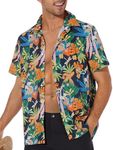 ZAFUL Men's Casual Hawaiian Shirt S