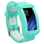 wonlex Band for Samsung Gear Fit2 / Fit2 Pro, Silicone Replacement Watch Bands Strap Compatible with Galaxy Gear Fit2 SM-R360 & Fit 3 Pro for Women & Men (Teal)