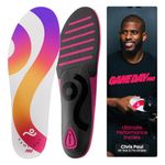 Move Game Day Pro- Ultimate Performance Sports Insoles for Basketball, Volleyball, Football, Tennis, Athletics, Baseball, Running, and Active Lifestyle. Extra Shock Absorption (Men 9-9.5/WM 10.5-11)