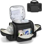 BAFASO Wearable Breast Pump Bag Compatible with Elvie Breast Pump or Momcozy S12 Pro, Tote for Wearable Breast Pump and Extra Parts (Patent Pending), Black