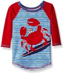 Mud Pie Toddler Boys' Rash Guard, Crab, 6-9 Months