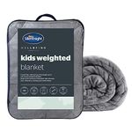 Silentnight Weighted Blanket - Anxiety Relief Therapy Blanket for Children - Kids Sensory Heavy Quilted Wellbeing Blankets, 3kg (kids) Grey, 100 x 150cm