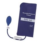 Pressure Infusion Bag TPU Air Tightness Leakage 500ml with Pressure Display Column for Care Quick Infusion Using