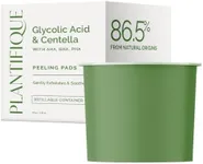 PLANTIFIQUE Only Refill Korean Glycolic Acid Pads with CICA, 60 Pcs - AHA, BHA, PHA Face Exfoliating Pads for Gentle Skin Renewal - Toner Pads for Cleansing All Skin Types - Vegan Formula