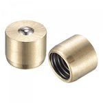 uxcell Brass Push Button Grease Oil Cup 10x8mm Ball Oiler for Lubrication System 20Pcs