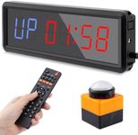 PELLOR Gym Timer with Remote & Press Button for Tabata/FGB/EMOM Workout