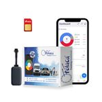 FeTaca EC08 Wired GPS Tracker for Car/Bike | AI Features | Live Tracking + Engine ON-Off Alerts | Anti-Theft | Towing Alerts | Installation Support | 1 Year SIM Data & Software Subscription |