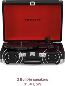 Crosley Cruiser Plus Bluetooth Turntable – Portable Vinyl Record Player