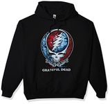 Liquid Blue Men's Grateful Dead Bertha SYF Hood Pullover Hoodie, Black, Medium