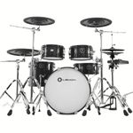 Lemon T-950 Electronic Wooden Drumkit |9 Piece Electronic Drum kit All Mesh Head |Double Piece Hihat With Drumsticks,