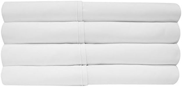 Twin XL Size Bed Sheets - 4 Piece 1500 Supreme Collection Fine Brushed Microfiber Deep Pocket Twin X-Large Sheet Set Bedding - 1 Extra Pillow Cases, Great Value, Twin XL, White