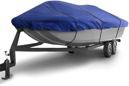 Seal Skin Covers Trailerable Whaler Boat Cover, Heavy-Duty & Waterproof Cover Fits up to 20' L & 96" W, UV-Resistant, Secure Fit with Straps, Ideal for Boston Whaler, Carolina Skiff, Mako & Wellcraft