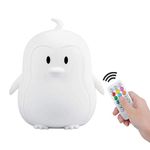 Tianhaixing Night Light for Kids Silicone Penguin Night Light 9 Colors Baby Light Bedside Lamp Rechargeable Remote LED Children Night Light for Toddlers/Boys/Girls/Adults/Bedroom/Bathroom/Outdoor