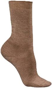 FALKE Women's No. 1 Socks, Brown (Nutmeg Melange 5410), 6.5-7.5, 1 Pair